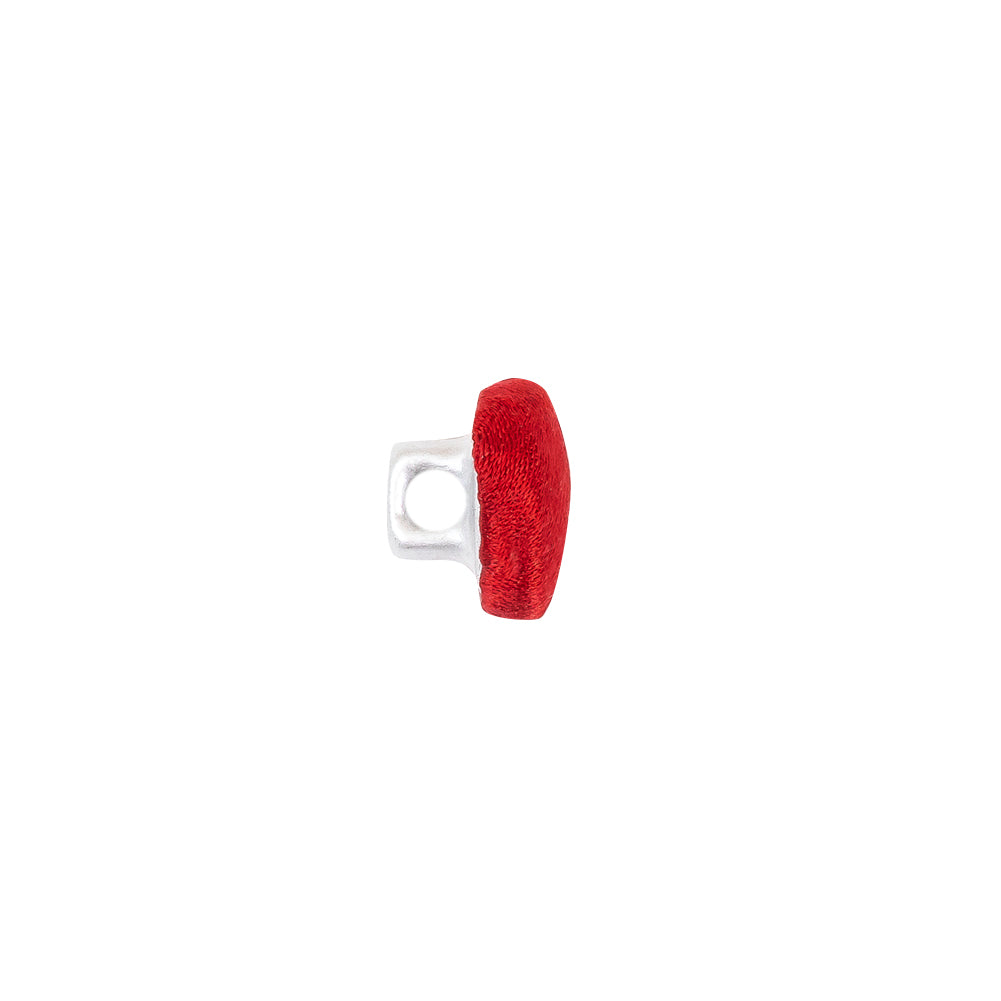 Mood Exclusive Red Silk Covered Button - 16L/10mm