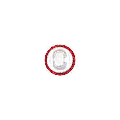 Mood Exclusive Red Silk Covered Button - 16L/10mm