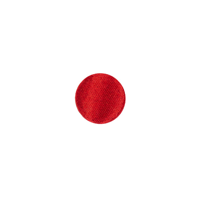 Mood Exclusive Red Silk Covered Button - 16L/10mm