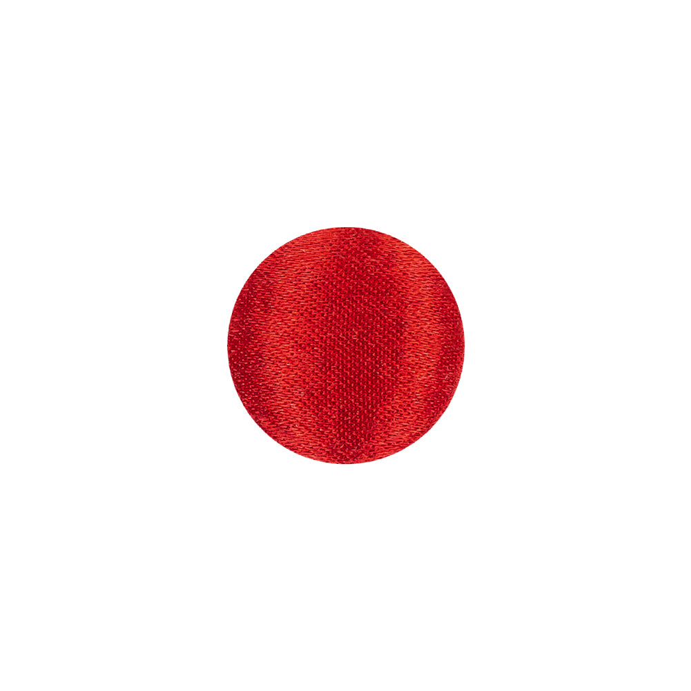 Mood Exclusive Red Silk Covered Button - 20L/12.5mm