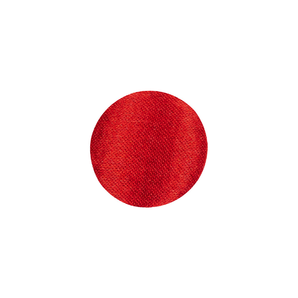 Mood Exclusive Red Silk Covered Button - 24L/15mm