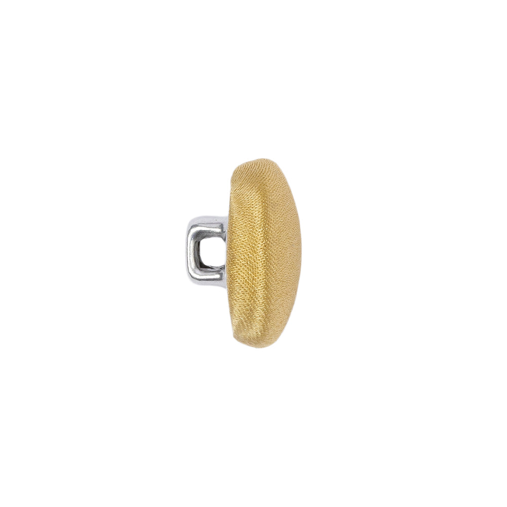 Mood Exclusive Gold Silk Covered Button - 24L/15mm - Folded