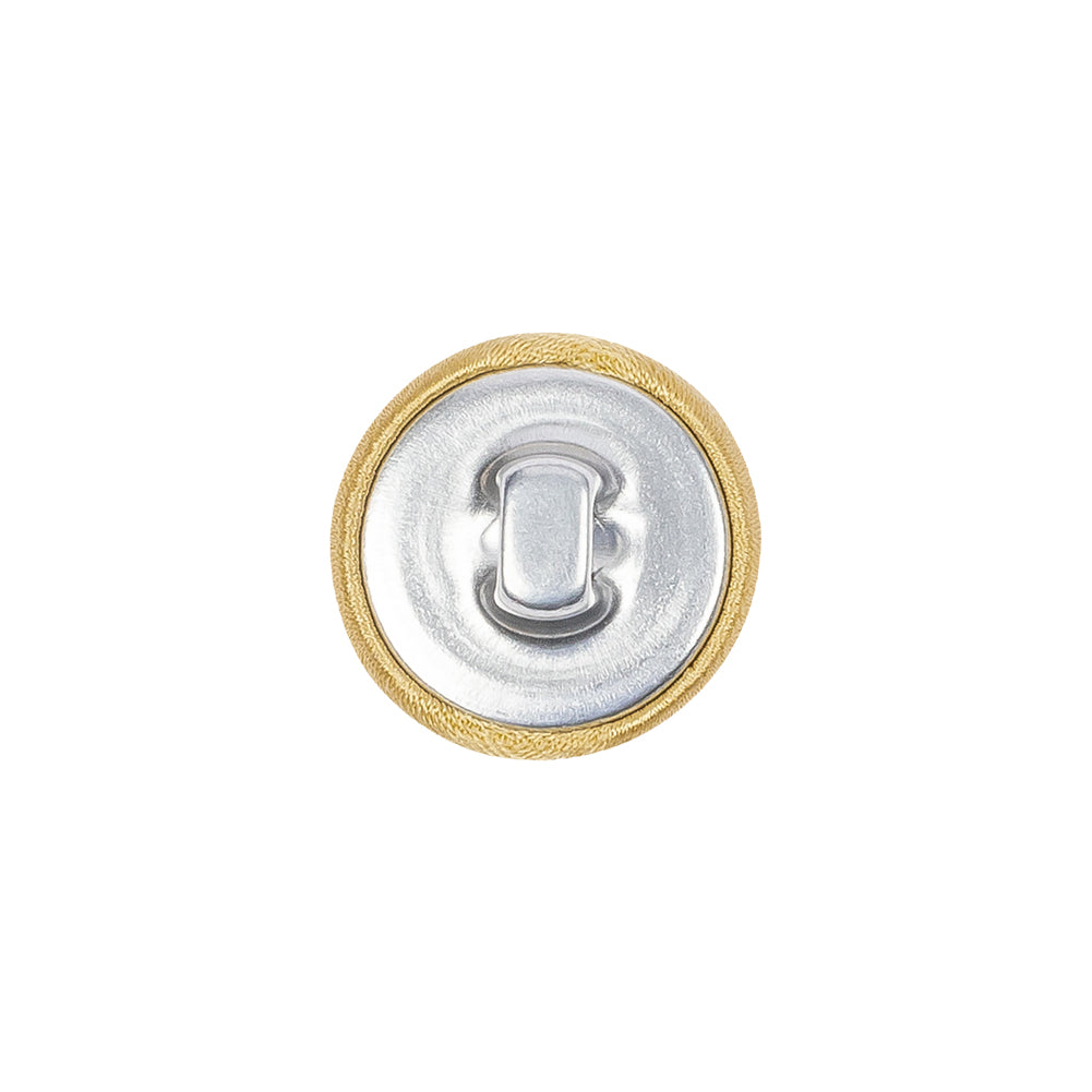 Mood Exclusive Gold Silk Covered Button - 24L/15mm - Detail