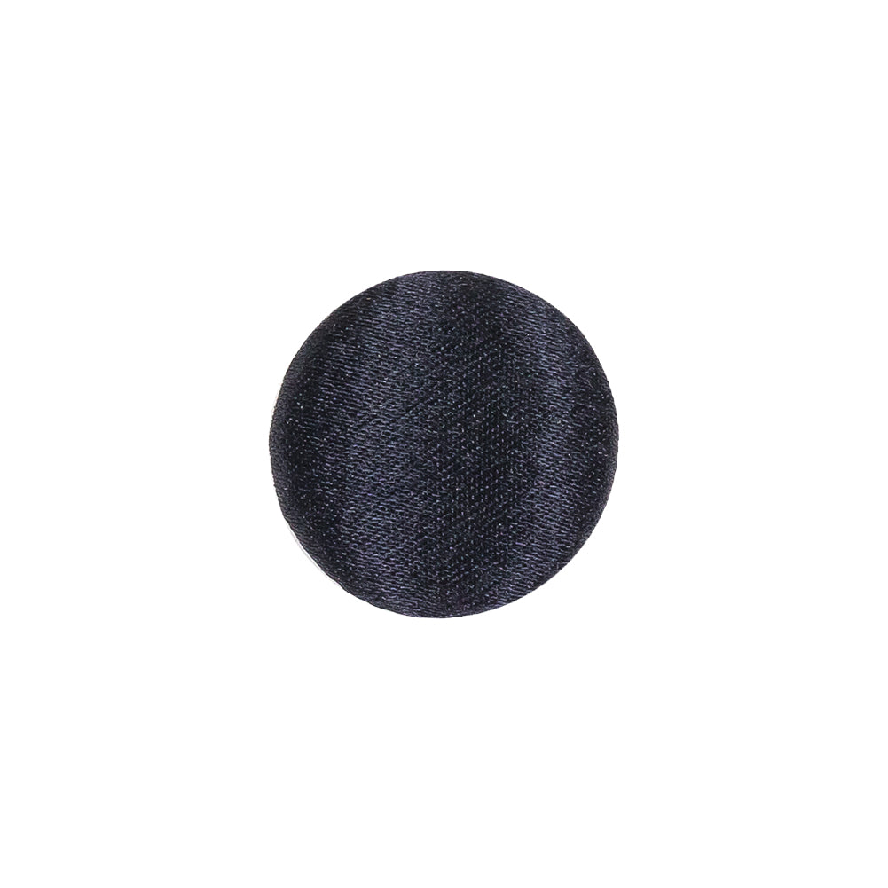 Mood Exclusive Navy Silk Covered Button - 24L/15mm