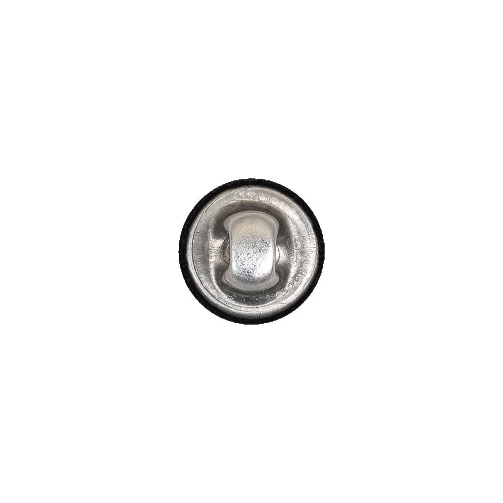 Mood Exclusive Black Silk Covered Button - 18L/11.5mm Detail