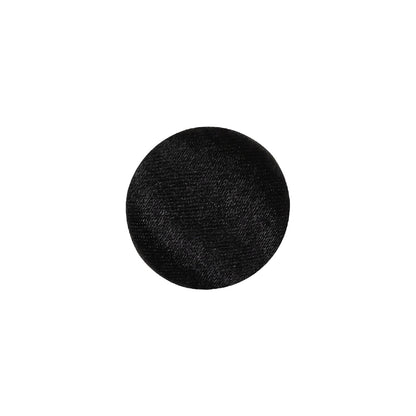 Mood Exclusive Black Silk Covered Button - 24L/15mm