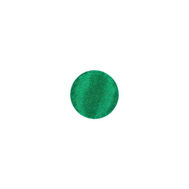 Mood Exclusive Kelly Green Silk Covered Button - 16L/10mm