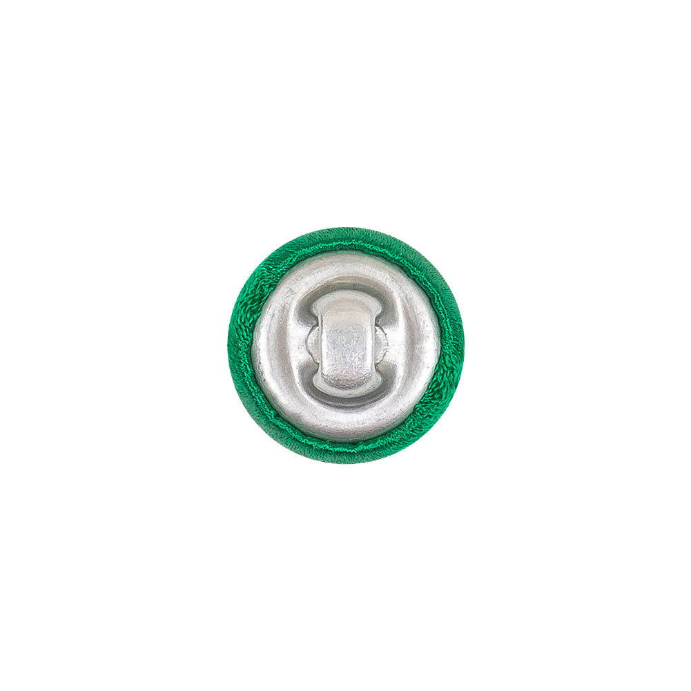 Mood Exclusive Kelly Green Silk Covered Button - 20L/12.5mm