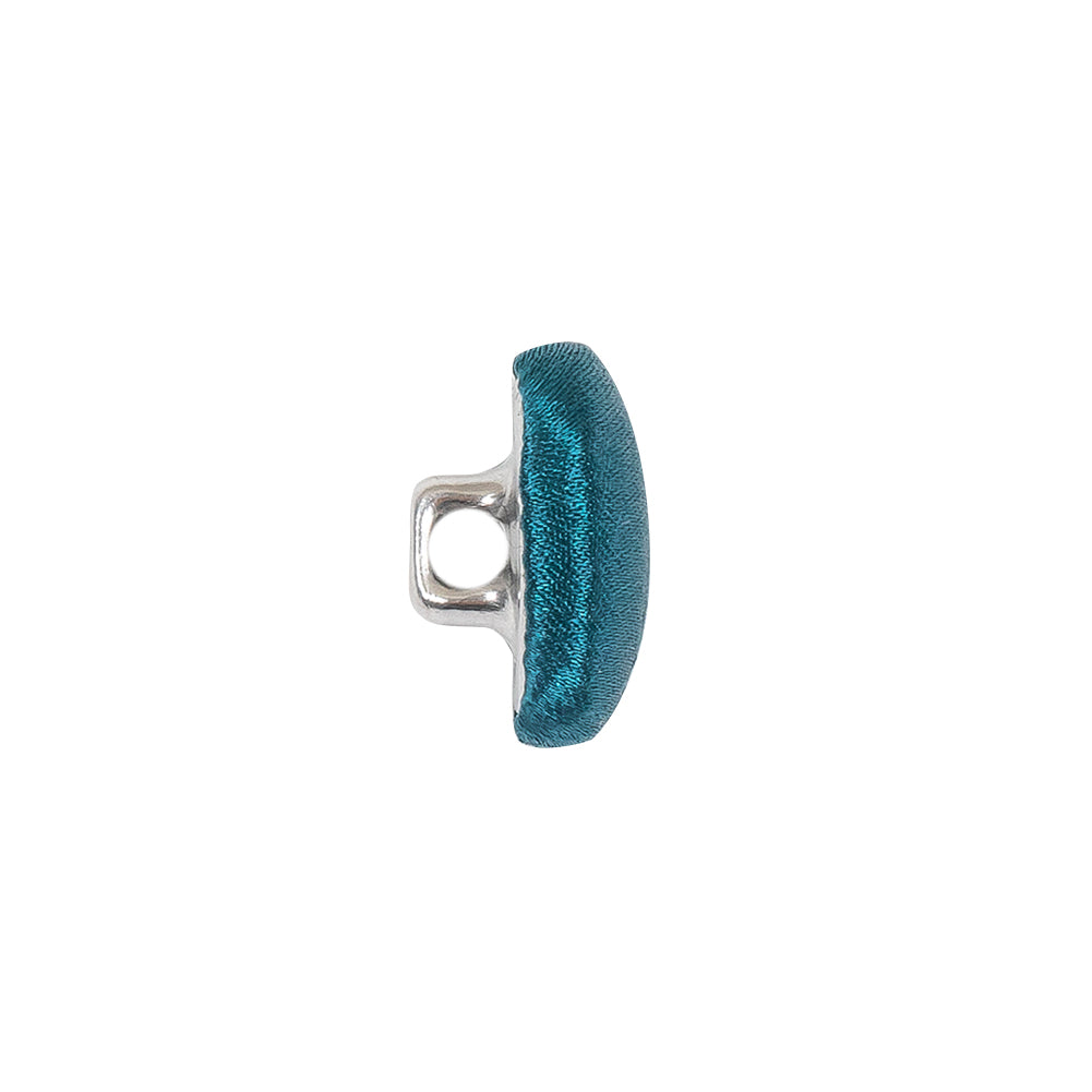 Mood Exclusive Deep Teal Silk Covered Button - 24L/15mm