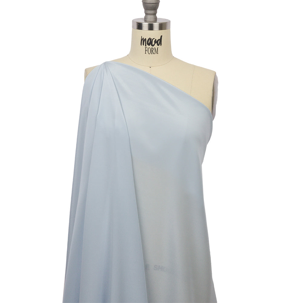 Silk Crepe de Chine - Baby Blue - Premium Collection Detail