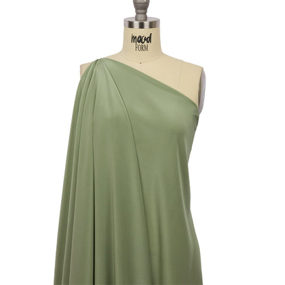 Silk Crepe de Chine - Oil Green - Premium Collection