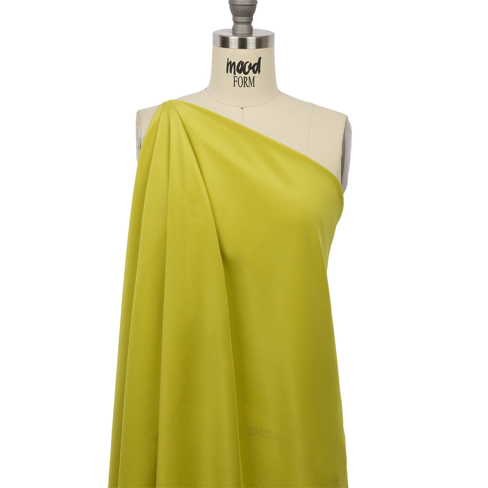 Silk Crepe de Chine - Warm Olive - Premium Collection