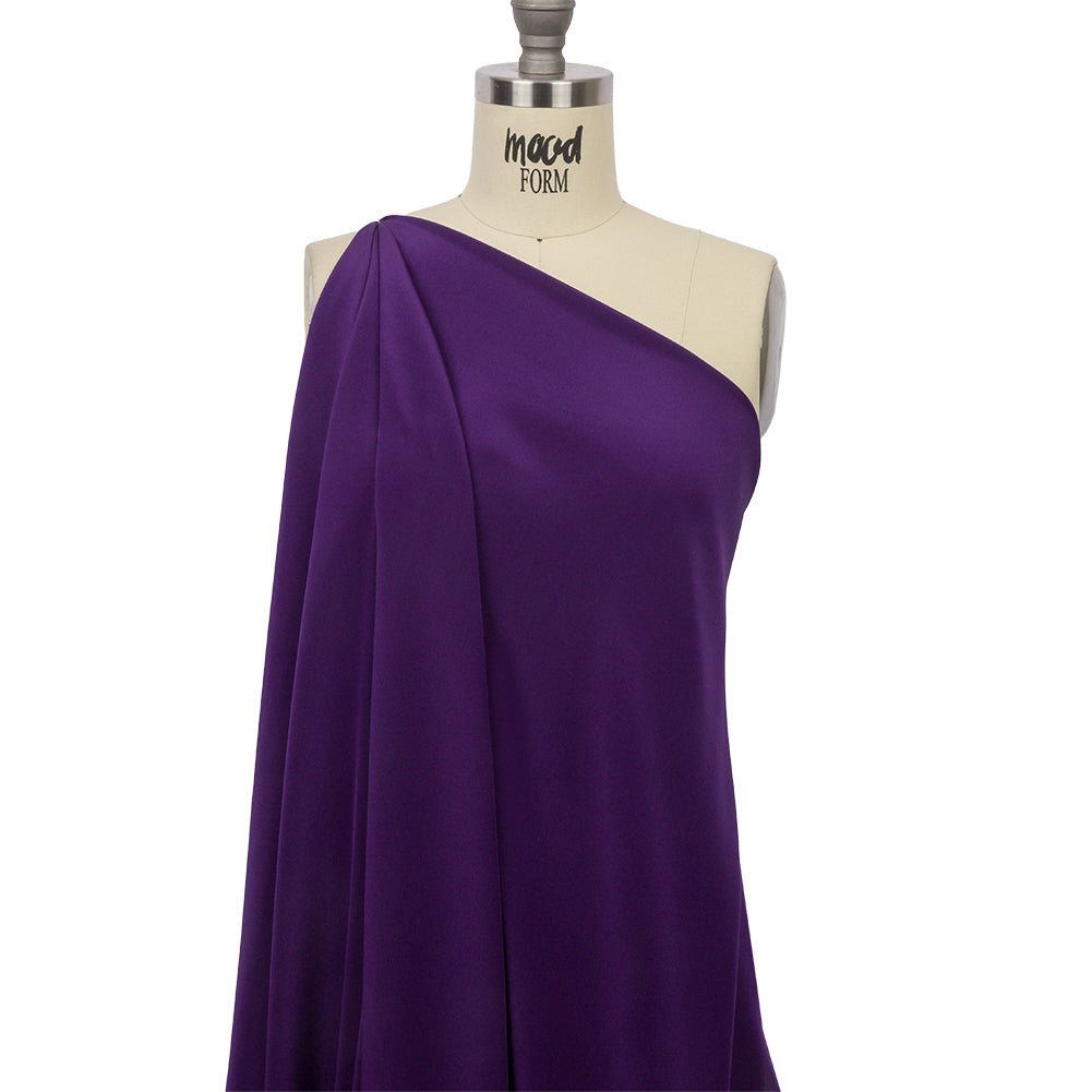 Crepé de China de seda - Uva - Colección Premium