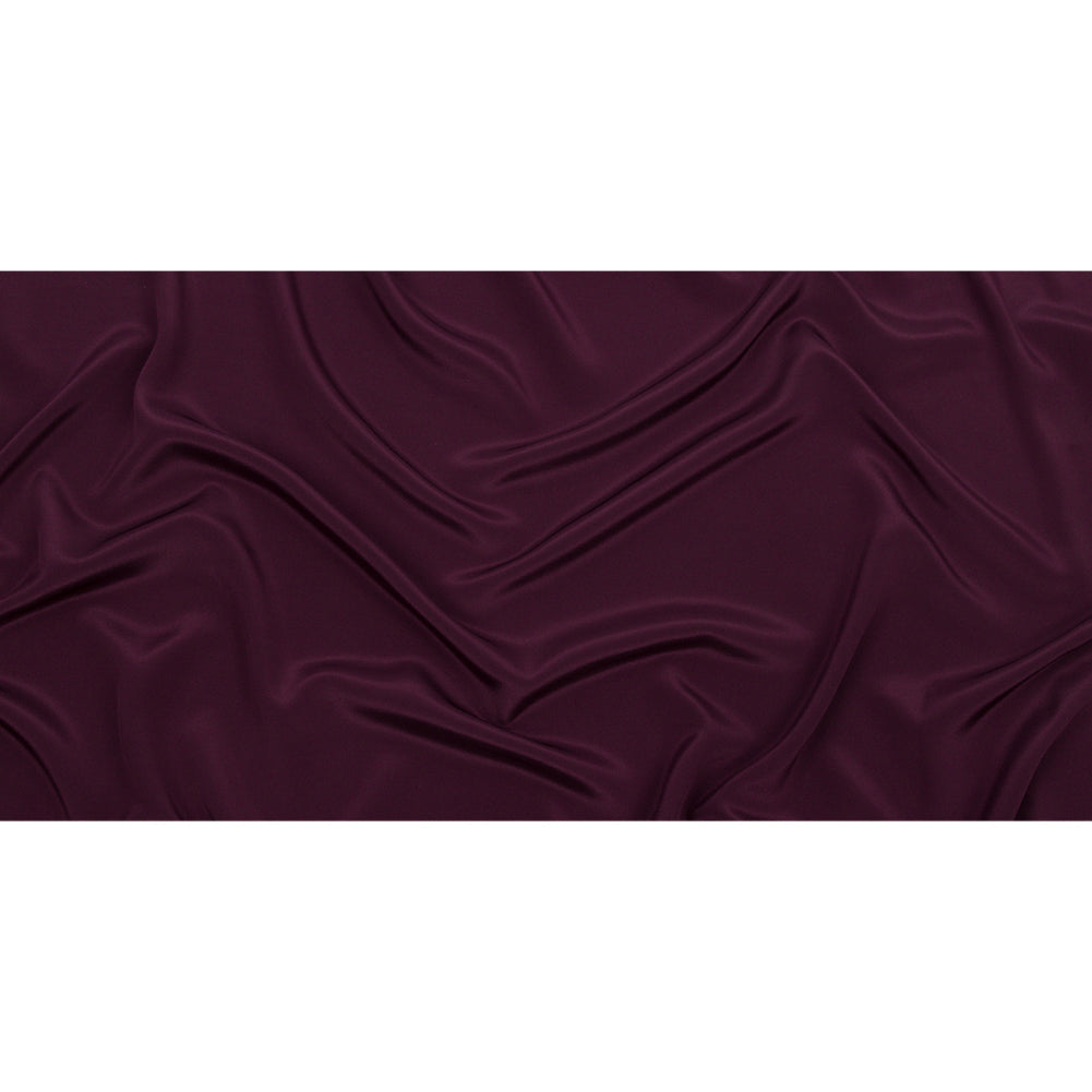 Silk Crepe de Chine - Eggplant - Premium Collection