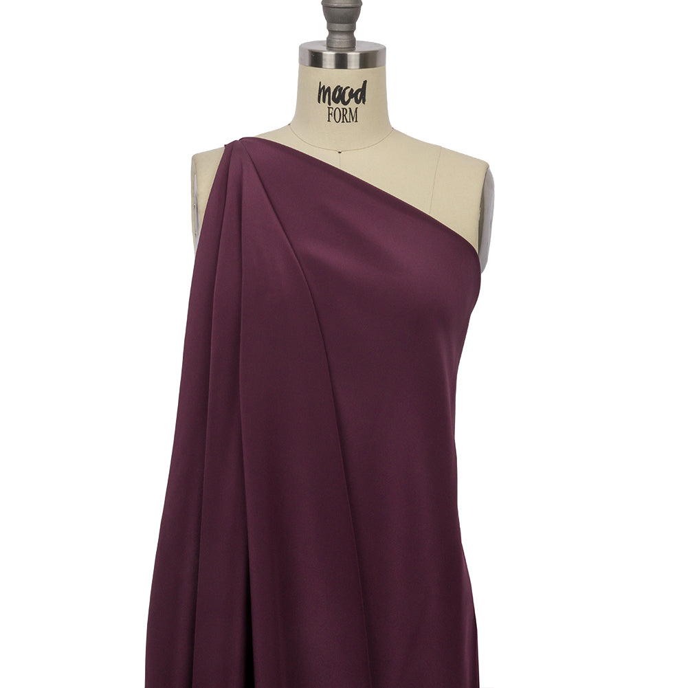 Silk Crepe de Chine - Eggplant - Premium Collection