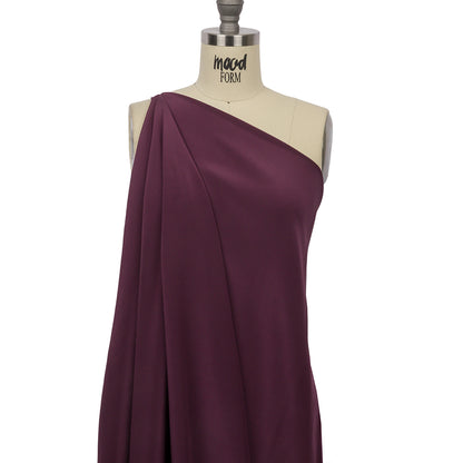 Silk Crepe de Chine - Eggplant - Premium Collection