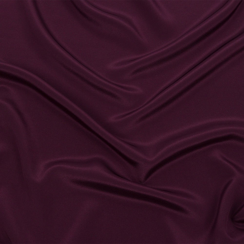 Silk Crepe de Chine - Eggplant - Premium Collection