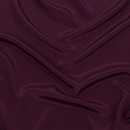 Silk Crepe de Chine - Eggplant - Premium Collection