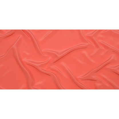 Silk Crepe de Chine - Coral - Premium Collection