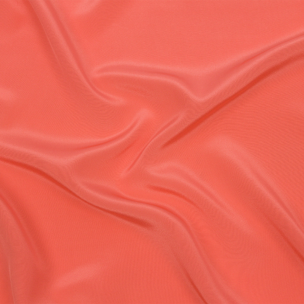 Silk Crepe de Chine - Coral - Premium Collection