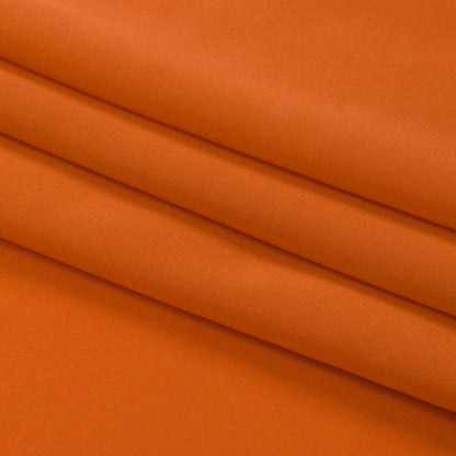Crepé de China de seda - Naranja quemado - Colección Premium