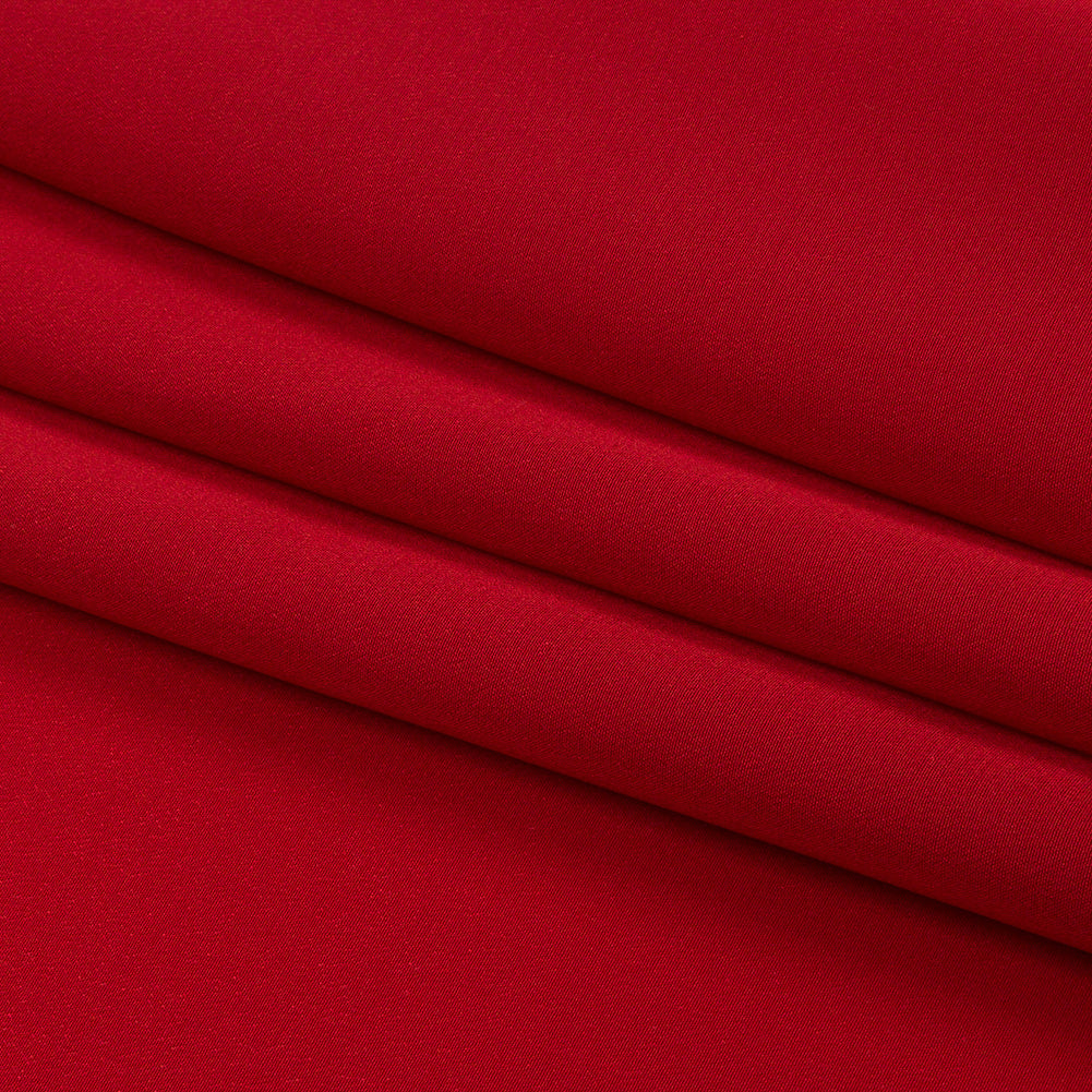 Silk Crepe de Chine - Tango Red - Premium Collection
