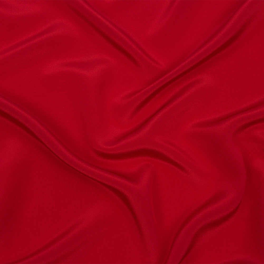 Silk Crepe de Chine - Tango Red - Premium Collection