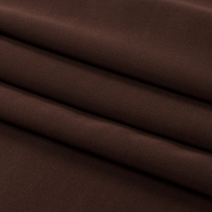 Silk Crepe de Chine - Dark Brown - Premium Collection