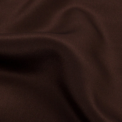 Silk Crepe de Chine - Dark Brown - Premium Collection