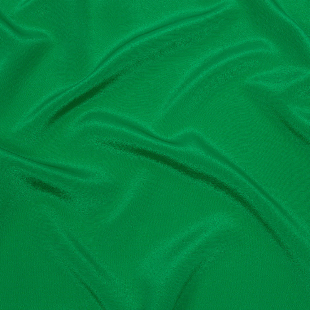 Silk Crepe de Chine - Kelly Green - Premium Collection