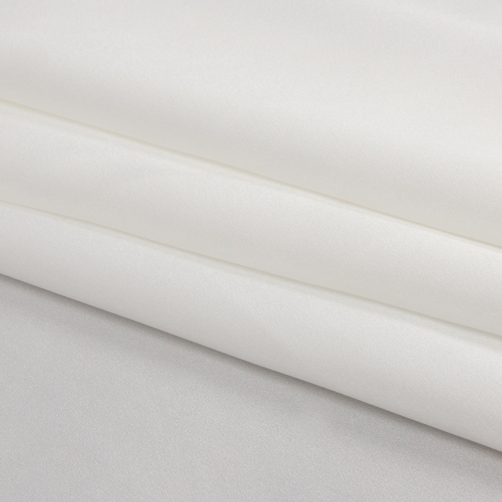 Stretch Silk Charmeuse - Whisper White - Premium Collection