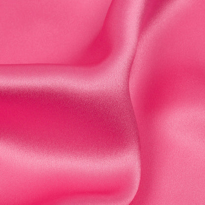 Stretch Silk Charmeuse - Carmine Rose - Premium Collection