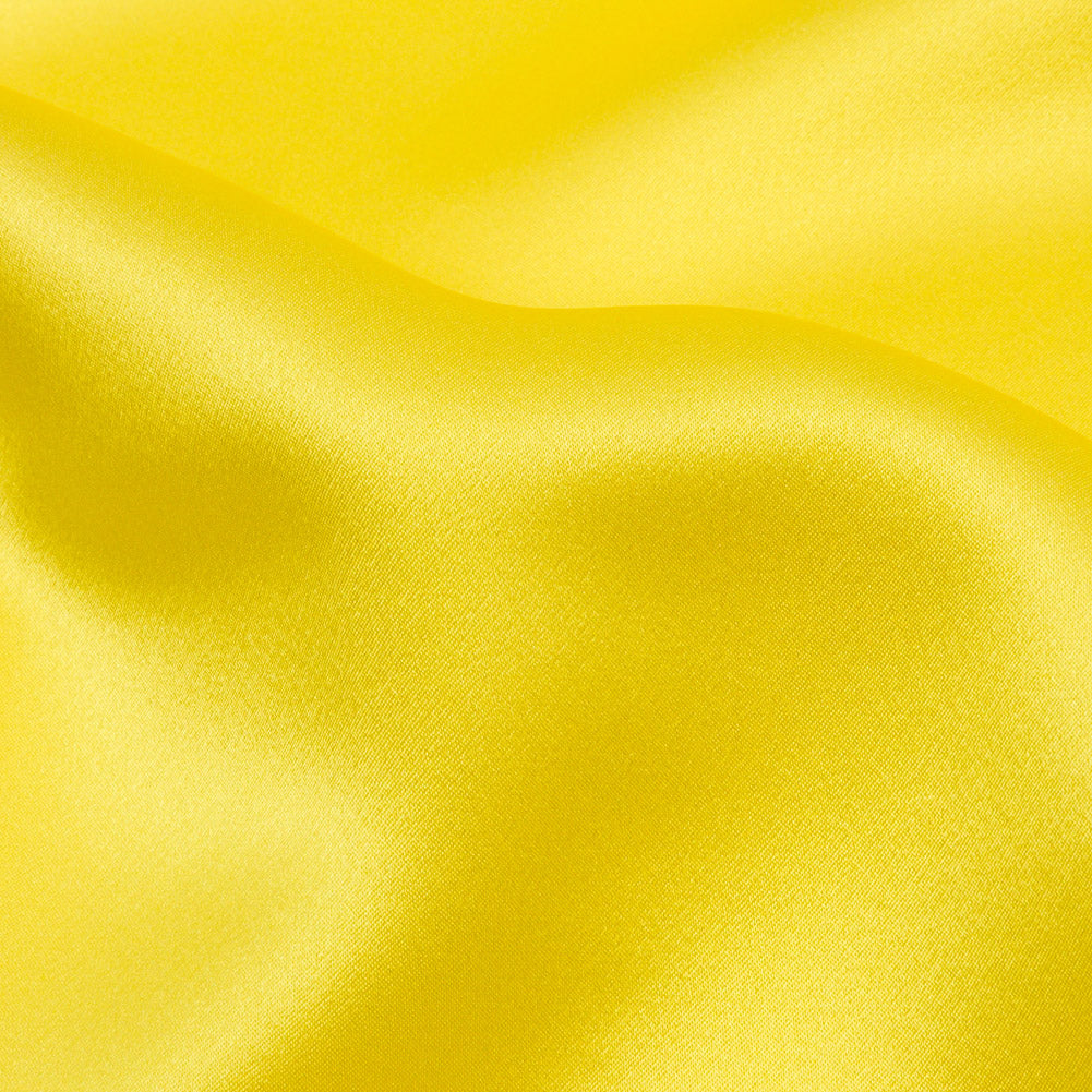 Charmeuse de seda elástica - Amarillo mantequilla - Colección Premium