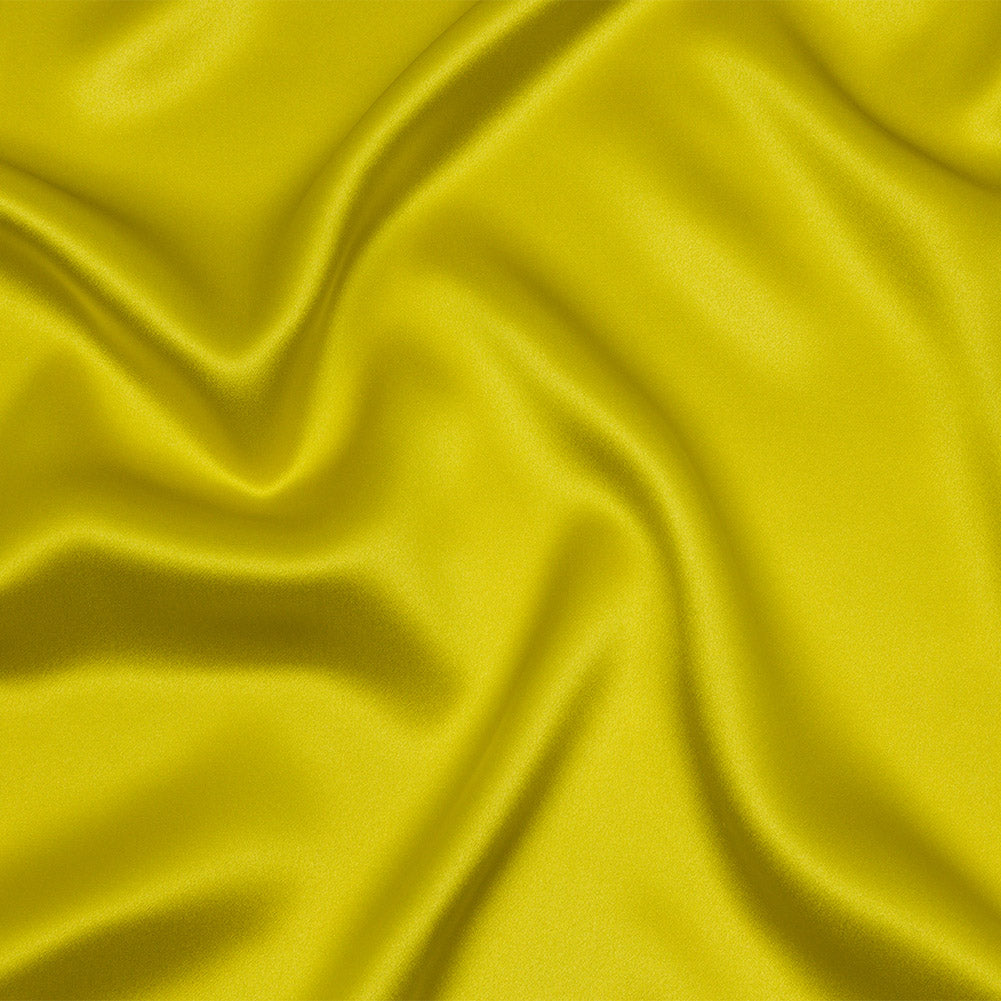 Stretch Silk Charmeuse - Warm Olive - Premium Collection