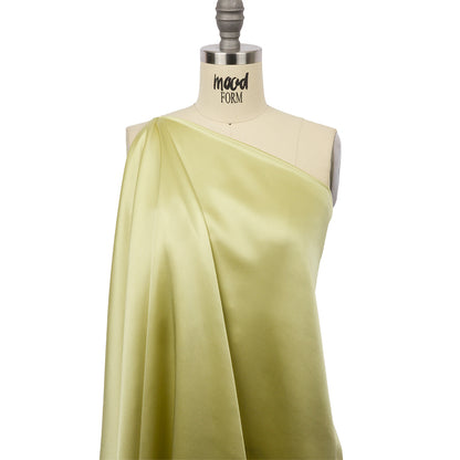 Stretch Silk Charmeuse - Linden Green - Premium Collection