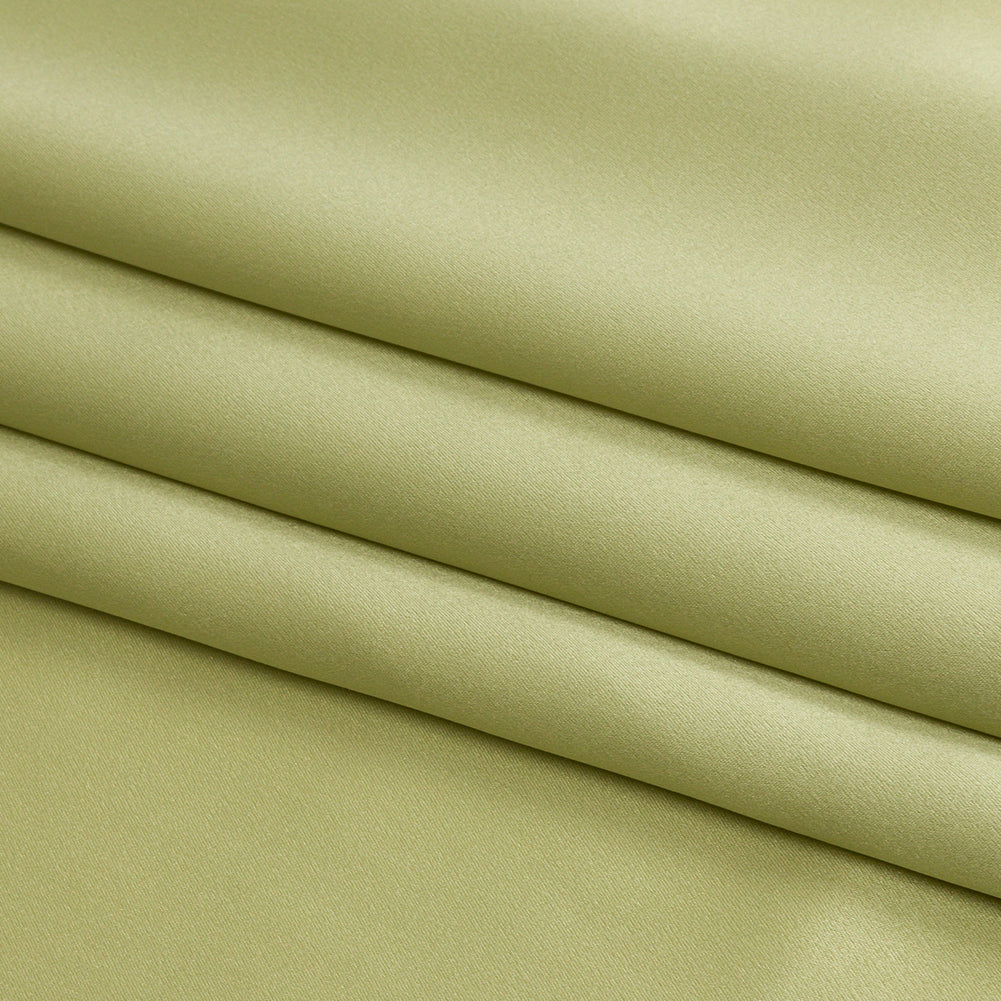 Stretch Silk Charmeuse - Nile Green - Premium Collection