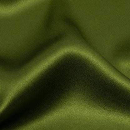 Stretch Silk Charmeuse - Pesto Green - Premium Collection