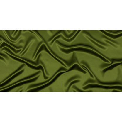 Stretch Silk Charmeuse - Pesto Green - Premium Collection