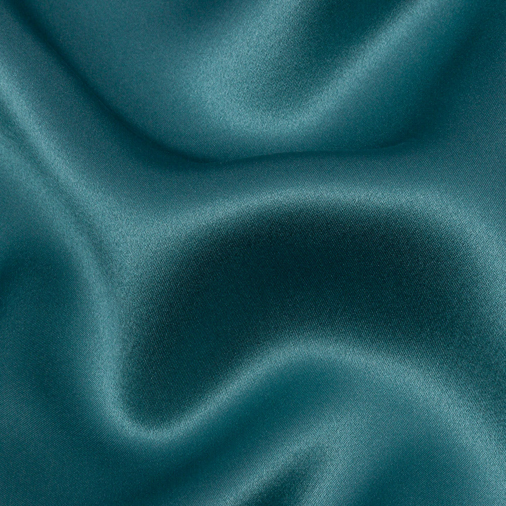 Stretch Silk Charmeuse - Colonial Blue - Premium Collection