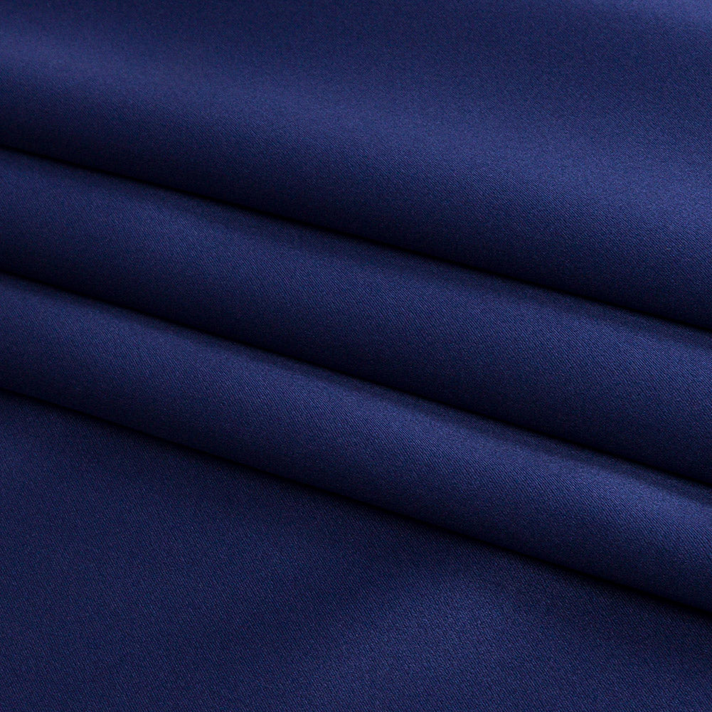 Stretch Silk Charmeuse - Estate Blue - Premium Collection