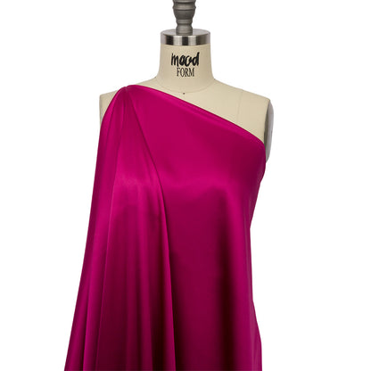 Stretch Silk Charmeuse - Beetroot - Premium Collection