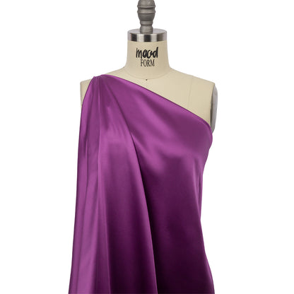 Stretch Silk Charmeuse - Bright Purple - Premium Collection