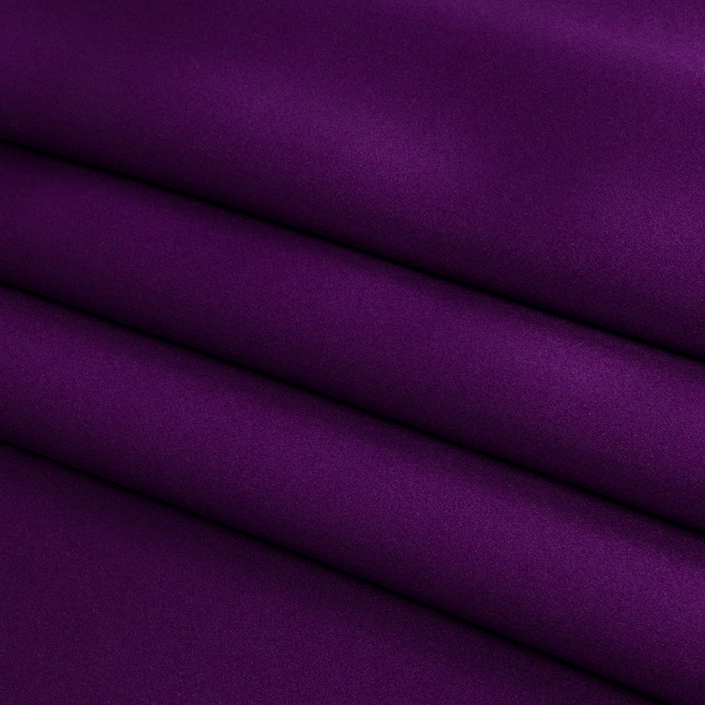 Charmeuse de seda elástica - Púrpura Majestad - Colección Premium