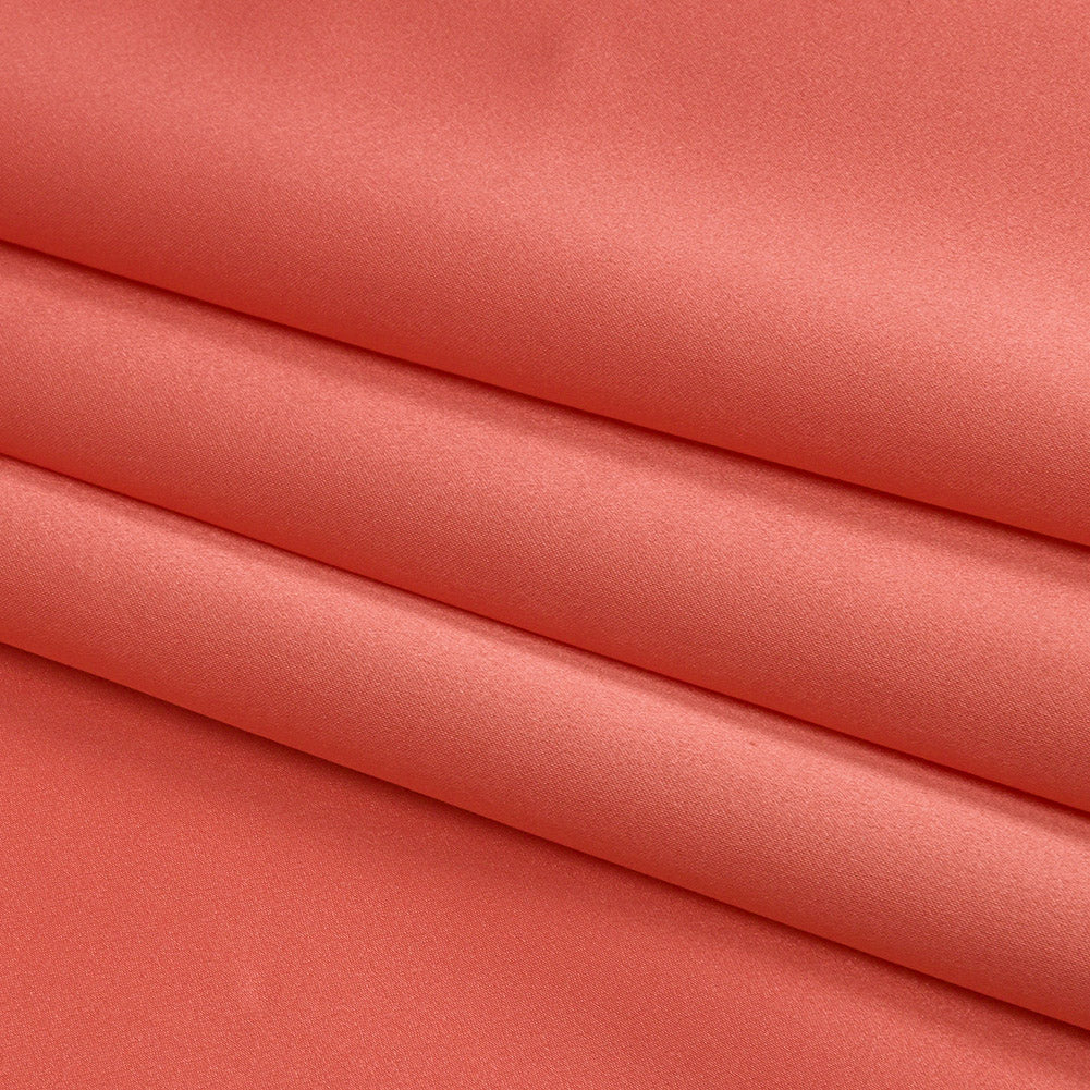 Stretch Silk Charmeuse - Coral - Premium Collection