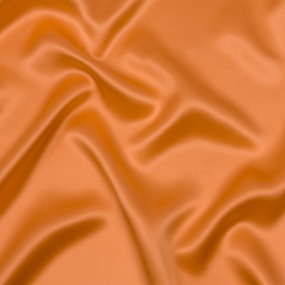 Stretch Silk Charmeuse - Peach Fuzz - Premium Collection