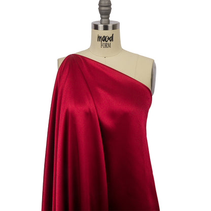 Charmeuse de seda elástica - Pimiento chili - Colección Premium