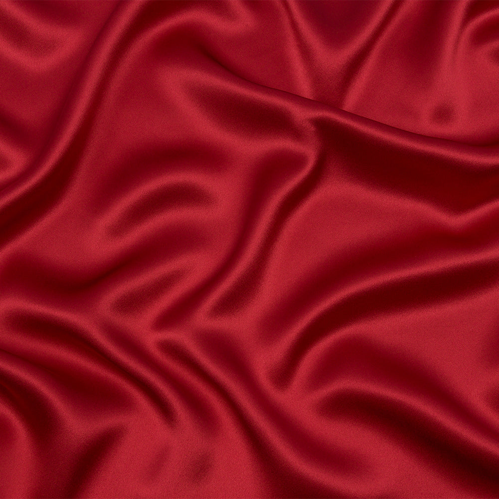 Stretch Silk Charmeuse - Brick - Premium Collection