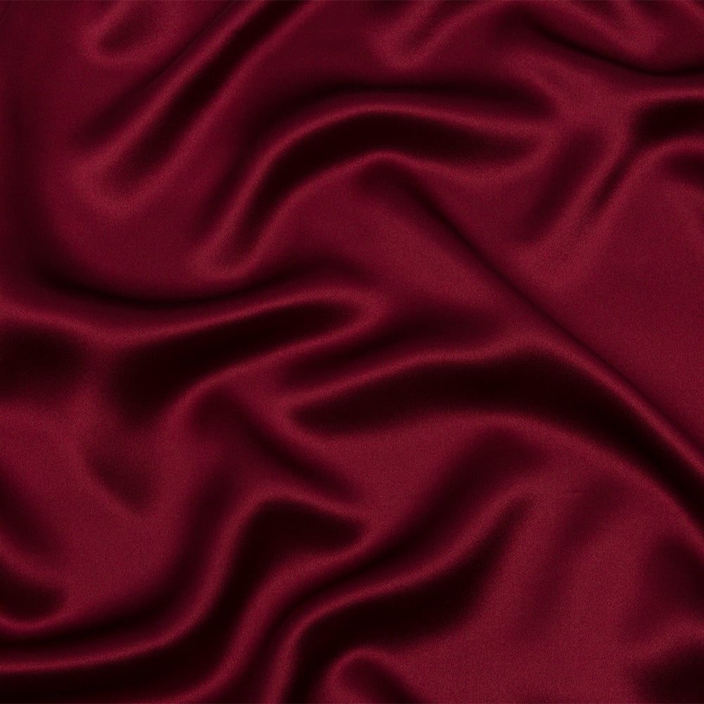 Stretch Silk Charmeuse - Port - Premium Collection