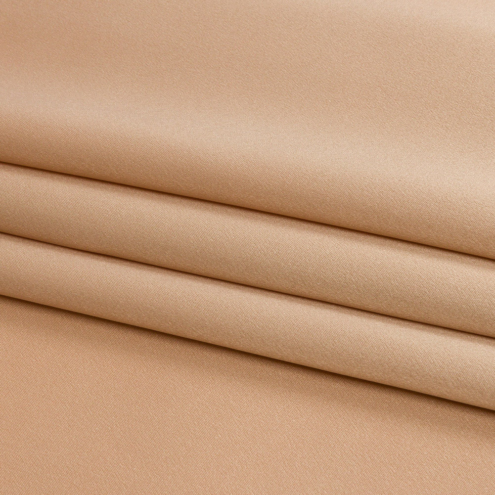 Stretch Silk Charmeuse - Toasted - Premium Collection