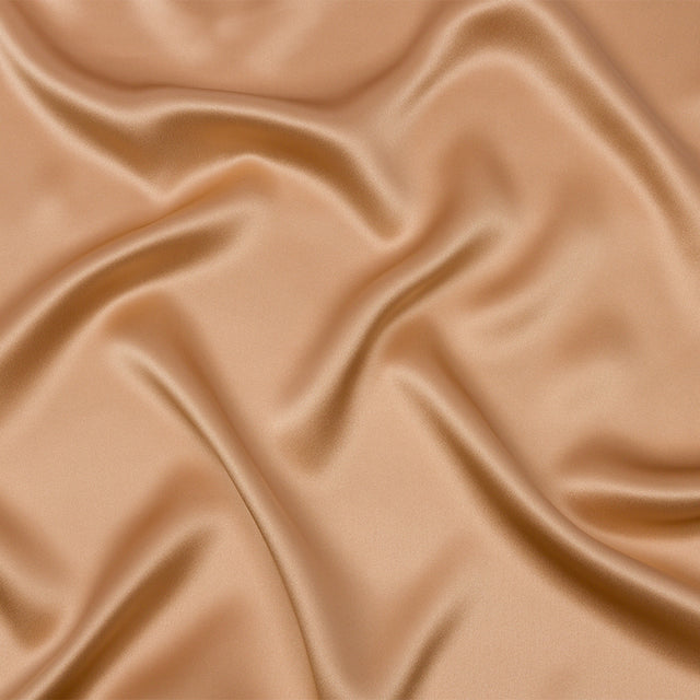 Stretch Silk Charmeuse - Toasted - Premium Collection